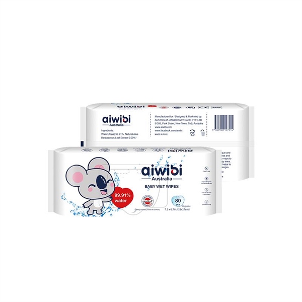 Khăn ướt không mùi tinh khiết Aiwibi 80Mx18