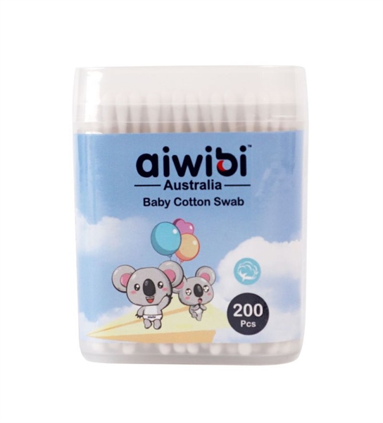 Tăm bông Aiwibi cho bé hộp 200x180