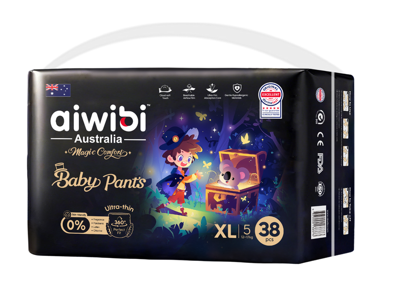 Tã quần em bé cao cấp Aiwibi Magic Comfort 69 -XL38x3