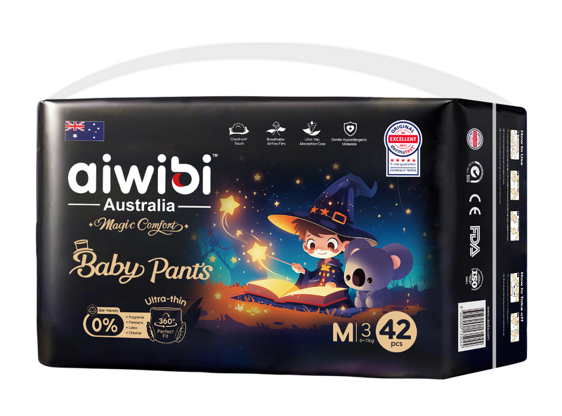 Tã quần em bé cao cấp Aiwibi Magic Comfort 69 -M42x3