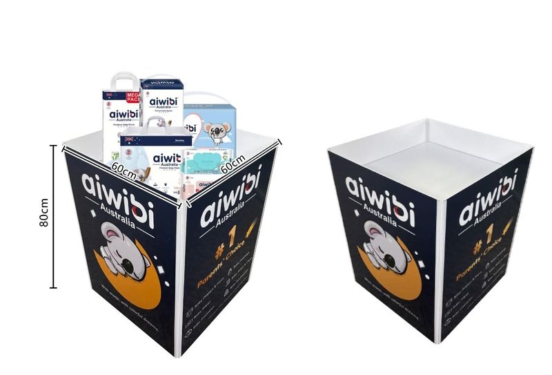 Tủ nhựa trưng bày Aiwibi gấp gọn 60x60x80cm