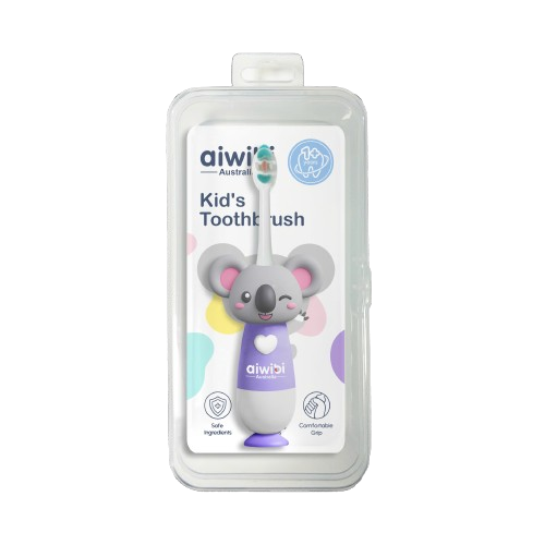 Bàn chải đánh răng em bé Aiwibi (Tím)