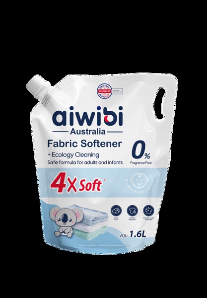 Nước xả vải Aiwibi 4X Soft không hương liệu 1.6Lx8